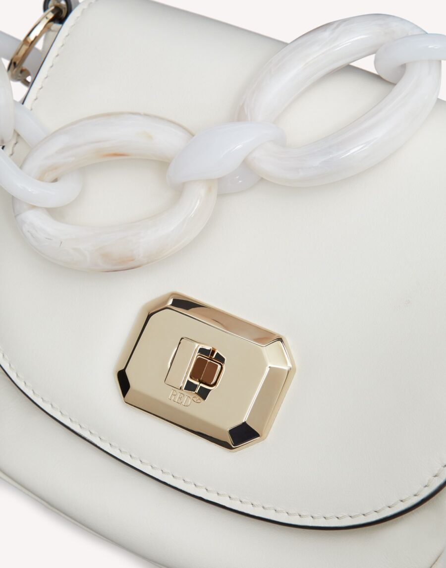 RED VALENTINO BAG CROSSBODY LATTE