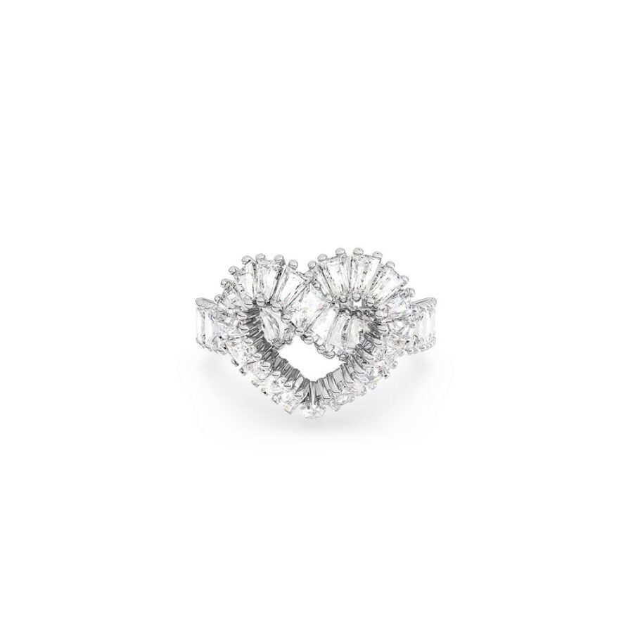 Swarovski prsten Matrix, Bijeli ton, Heart, Mix