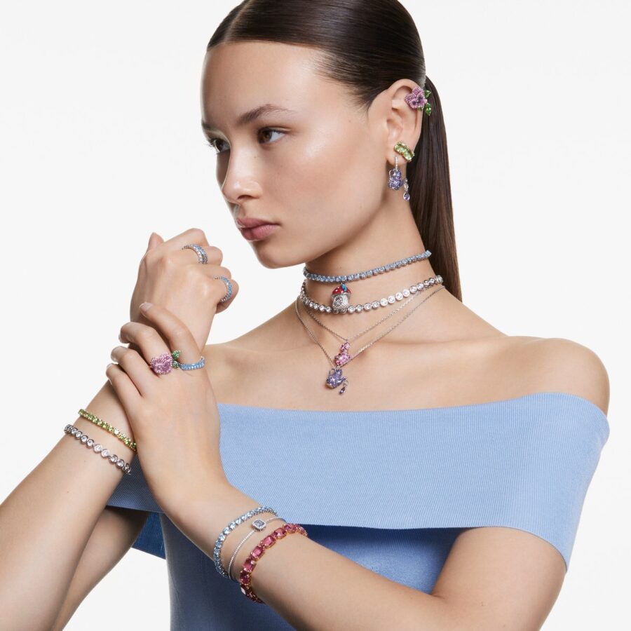 SWAROVSKI PRSTEN ALISA U ZEMLJI CUDESA FLOWER, MULTI