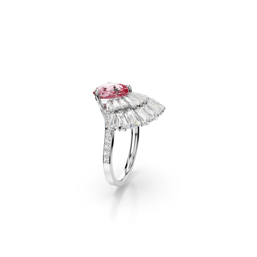 Swarovski prsten Idyllia Cocktail, Roza, Bijeli ton, Shell, Mix