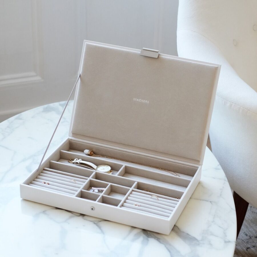 Stackers kutija za nakit Supersize Lid, White