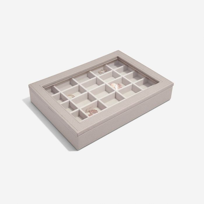 Stackers kutija za nakit Classic Lid Glass, Taupe
