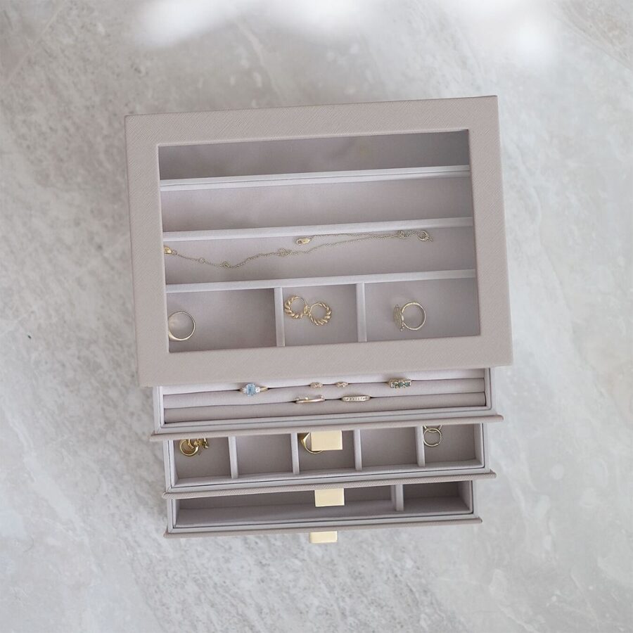 TAUPE CLASSIC DRAWER SET OF 3