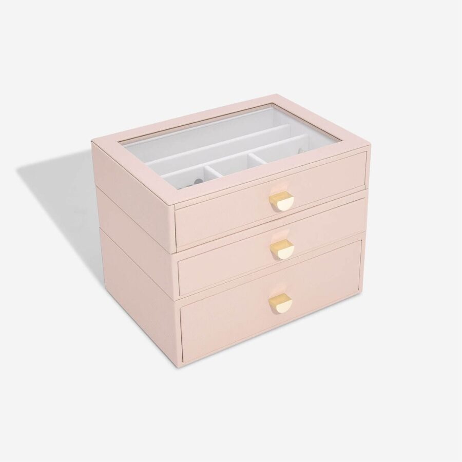 Kutija za nakit Classic, Set 3, Blush & Gold