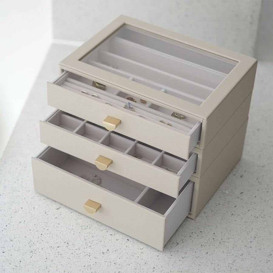 PEBBLE OATMEAL CLASSIC DRAWER SET OF 3