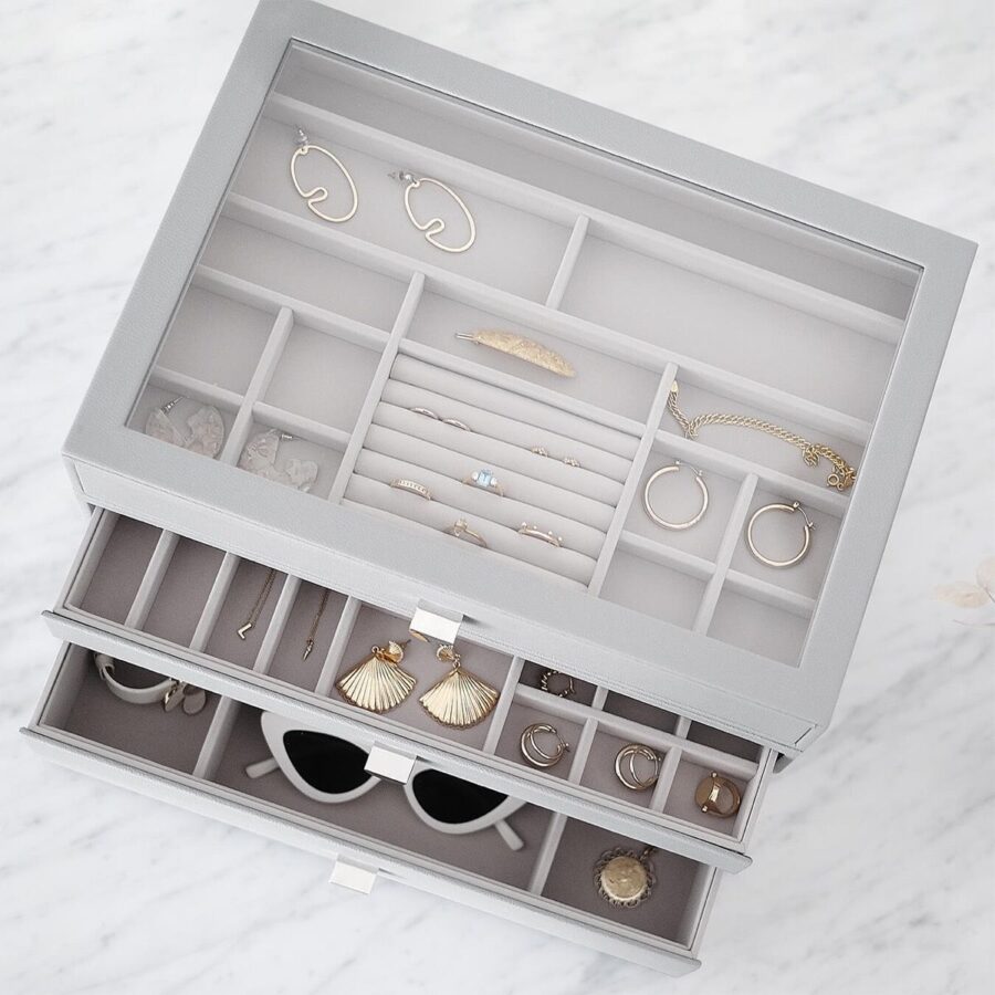 PEBBLE GREY SUPERSIZE DRAWER SET OF 3