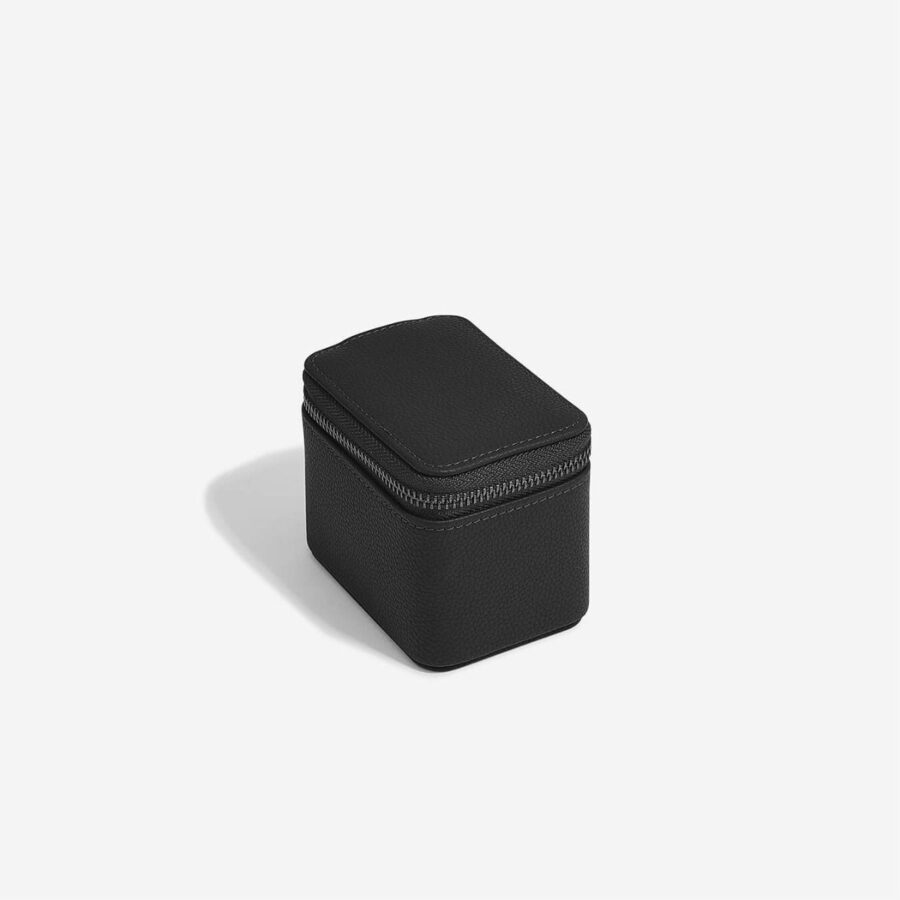 PEBBLE BLACK SINGLE ZIPPED WATCH BOX