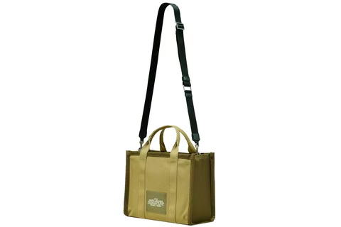 MARC JACOBS THE COLORBLOCK SMALL TOTE SLATE GREEN MULTI