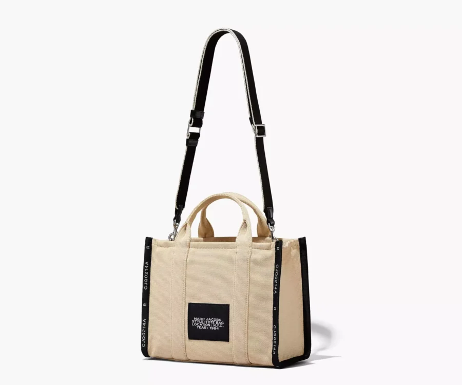 MARC JACOBS THE JACQUARD MEDIUM TOTE BAG WARM SAND