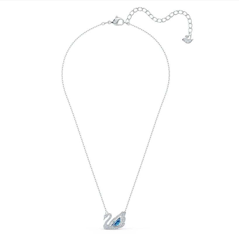 Swarovski lancic Swan, Plava, Bijeli ton, Swan