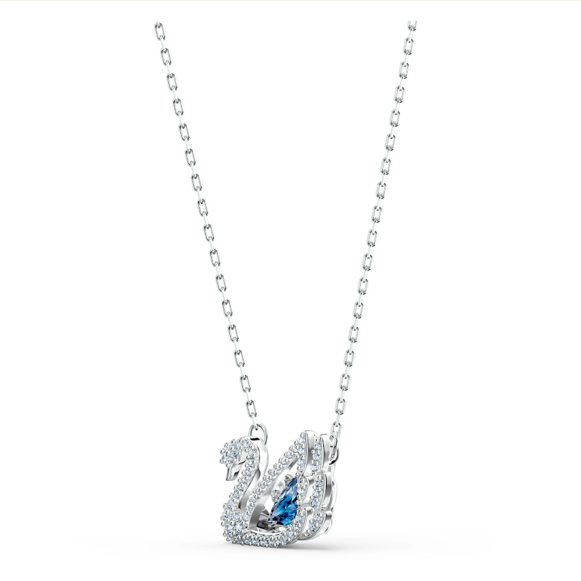 Swarovski lancic Swan, Plava, Bijeli ton, Swan