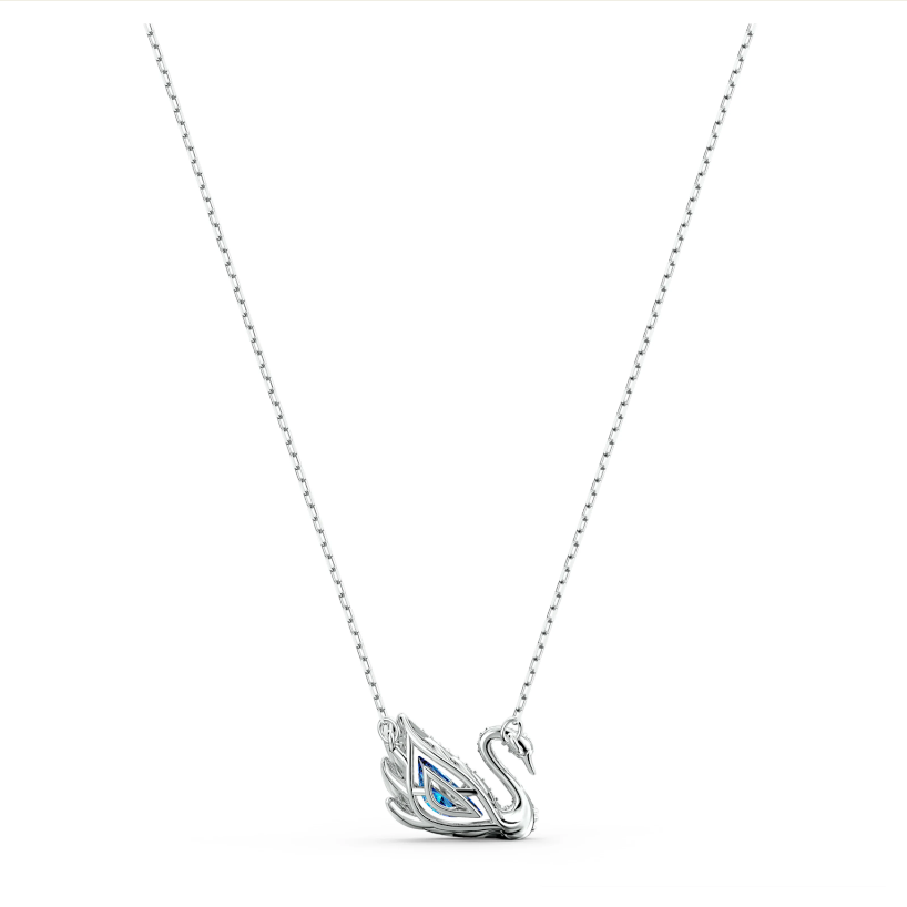 Swarovski lancic Swan, Plava, Bijeli ton, Swan
