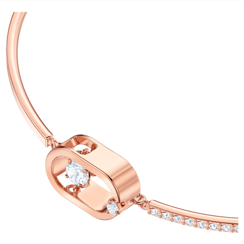 Swarovski SPARKLING DC:NARUKVICA OVAL CZWH/ROS M