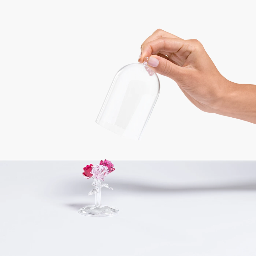 Swarovski kristalna figura Ruža buket
