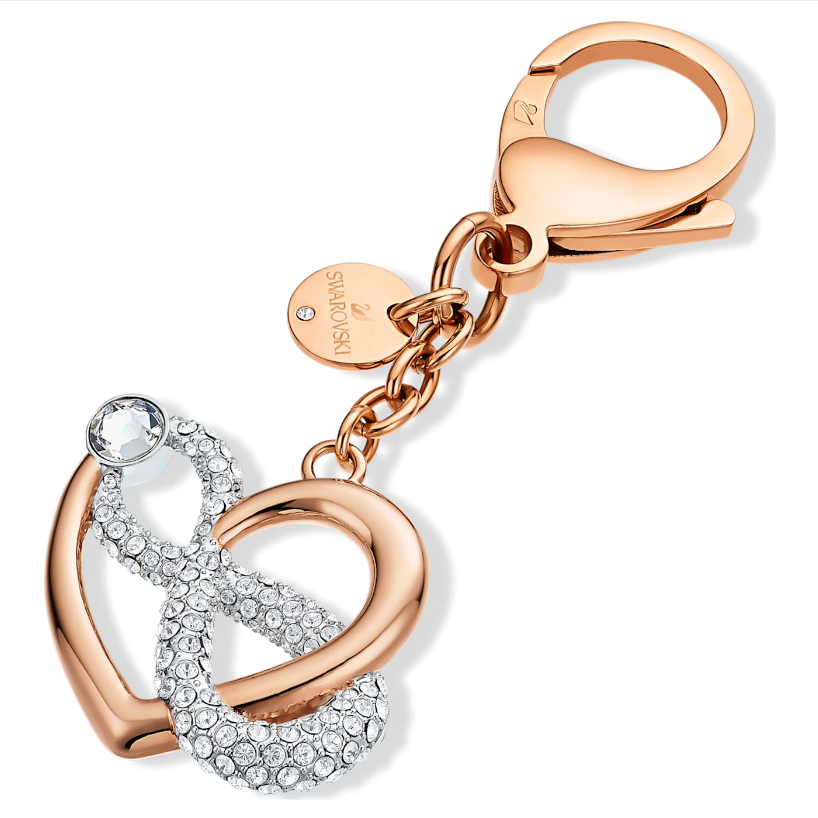 Swarovski privjesak za torbu Infinite Charm, Mix, Infinity and heart