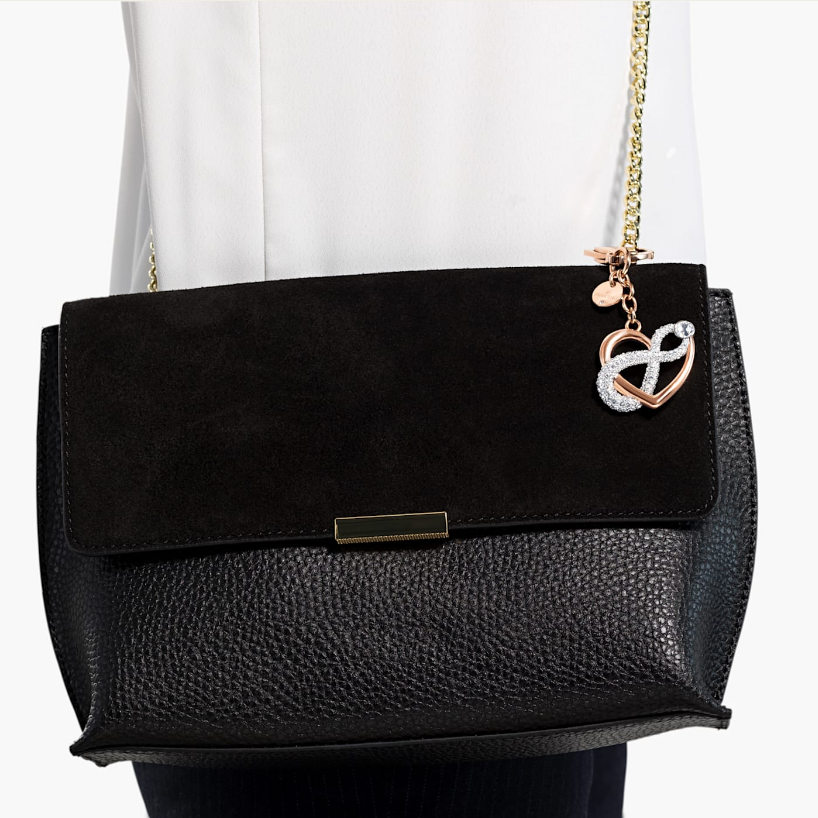 Swarovski privjesak za torbu Infinite Charm, Mix, Infinity and heart