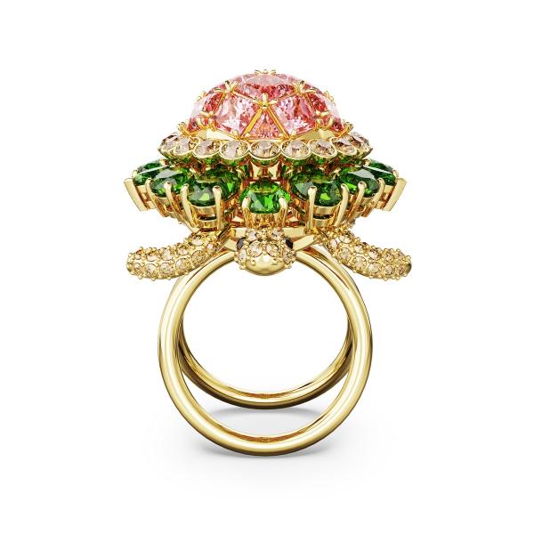 Swarovski prsten Idyllia Cocktail, Višebojna, Zlatni ton, Turtle
