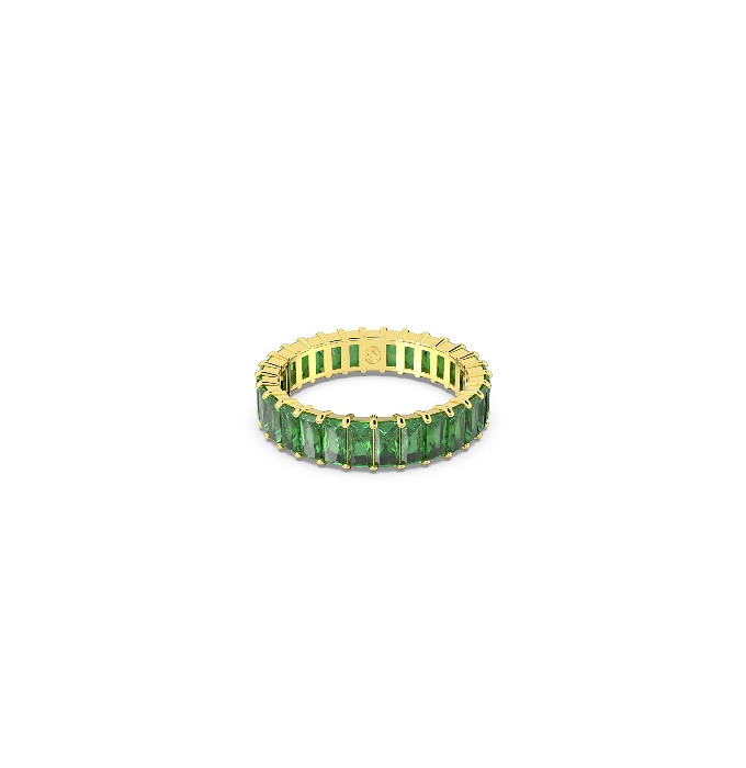 Swarovski prsten Matrix, Zelena, Zlatni ton, Round