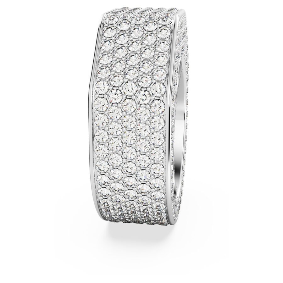 Swarovski prsten Dextera Cocktail, Bijeli ton, Octagon