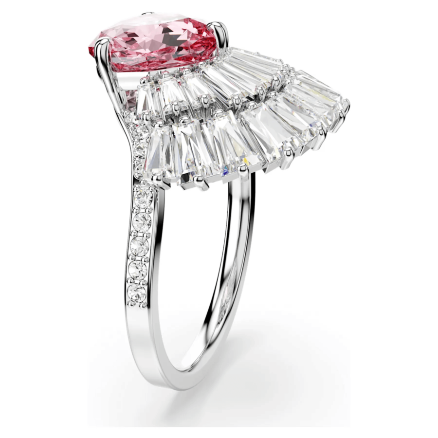 Swarovski prsten Idyllia Cocktail, Roza, Bijeli ton, Shell, Mix