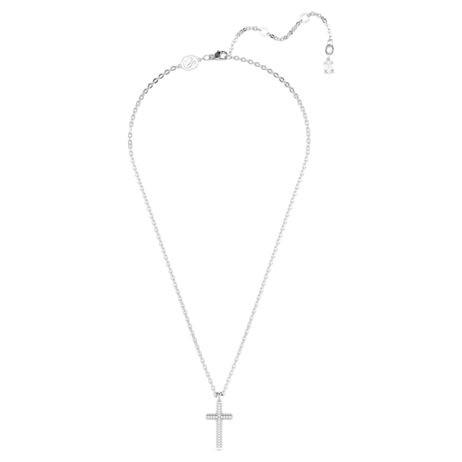 Swarovski lancic Insigne, Bijeli ton, Pavé, Cross