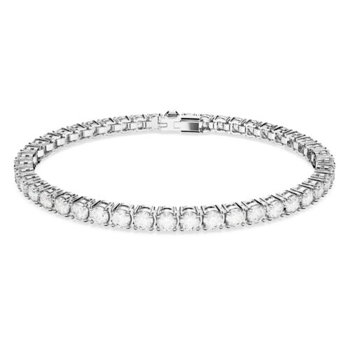 Swarovski narukvica Matrix Tennis, Bijeli ton, Round
