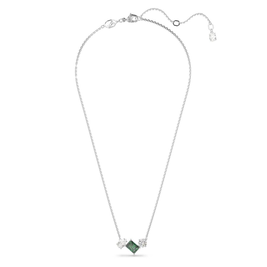 Swarovski lancic Mesmera, Zelena, Bijeli ton, Mix