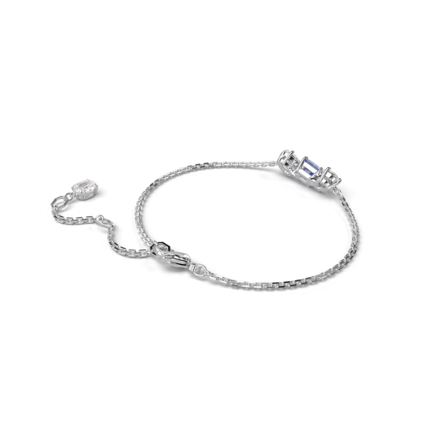 Swarovski narukvica Mesmera, Plava, Bijeli ton, Mix, M