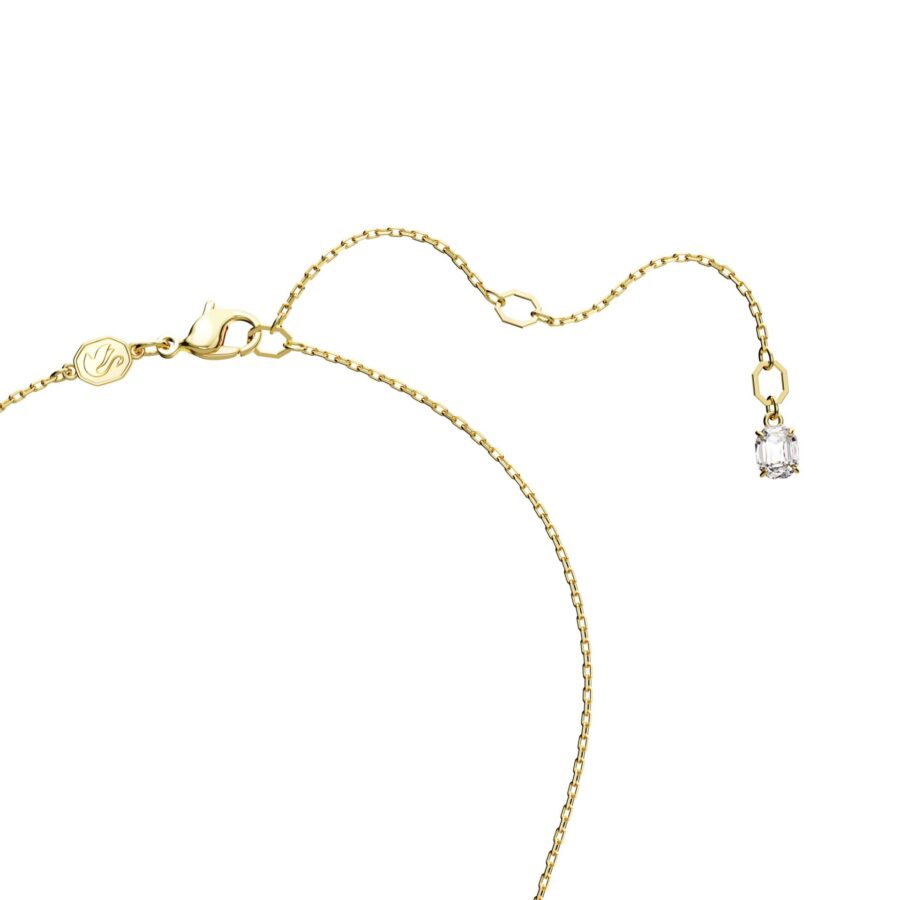 Swarovski lancic Stilla, Zelena, Zlatni ton, Rectangular