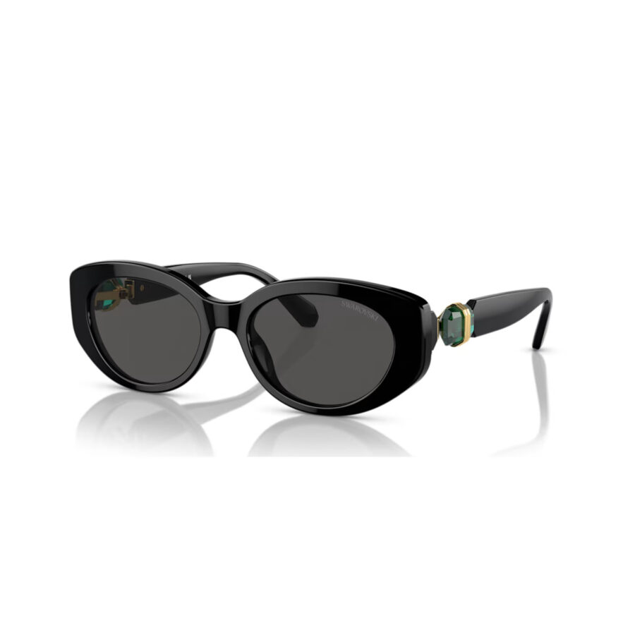 SWAROVSKI SUNCANE NAOCALE LUCENT SK6002EL CAT BLACK/EMER