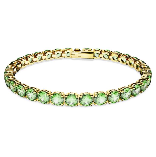 Swarovski narukvica Matrix Tennis, Zelena