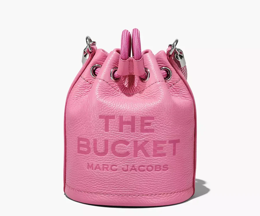 MARC JACOBS THE LEATHER MICRO BUCKET BAG CANDY PINK