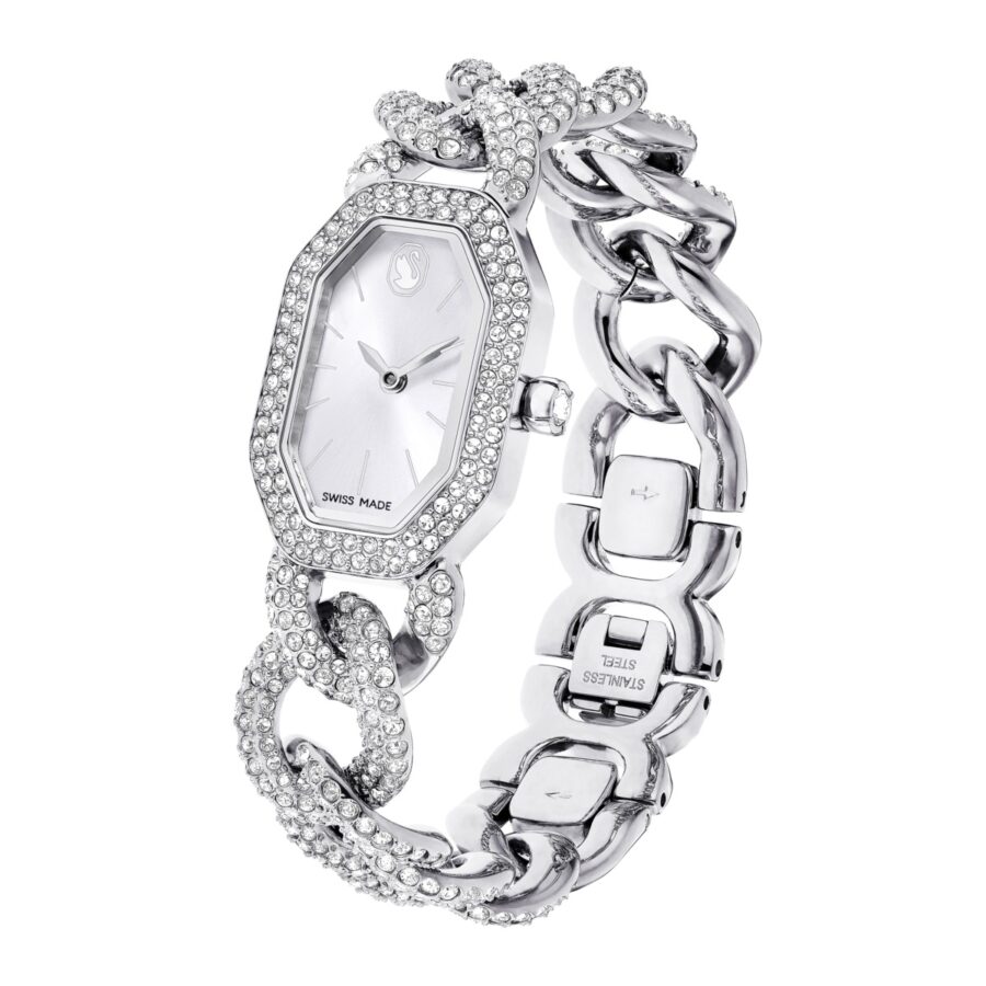 Swarovski sat Dextera Chain, Srebrni ton, Swiss Made, Crystal bracelet