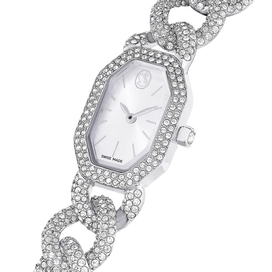 Swarovski sat Dextera Chain, Srebrni ton, Swiss Made, Crystal bracelet