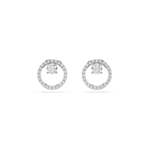 Swarovski nau&scaron;nice Constella Stud, Bijeli ton, Round
