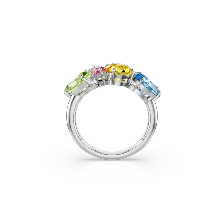 Swarovski prsten Gema, Višebojna, Bijeli ton, Mix