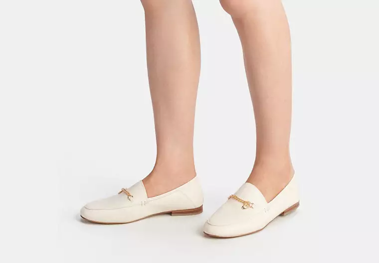 COACH cipele ženske Hanna Loafer, Chalk
