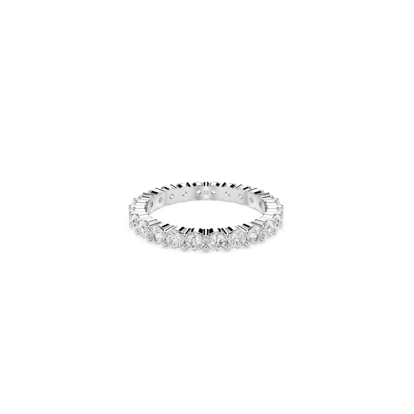 Swarovski Prsten Matrix Vittore, Srebrni ton, Round