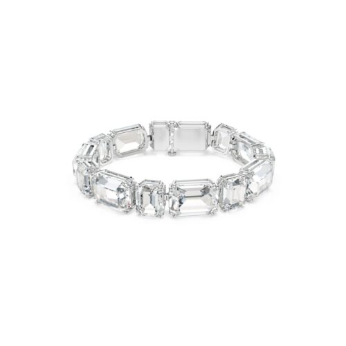 Swarovski Narukvica Tennis Millennia, Bijeli ton, Octagon