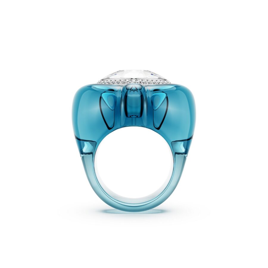 Swarovski Prsten Dulcis Srce, Plava