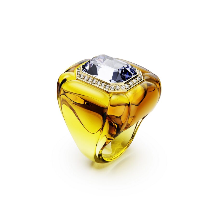 Swarovski Prsten Dulcis, Žuta