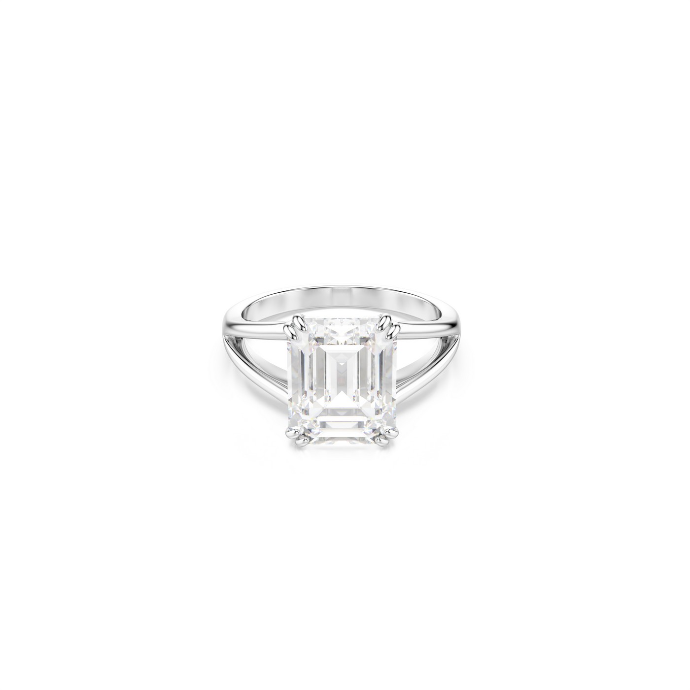 Swarovski Prsten Stilla, Srebrni ton, Octagon
