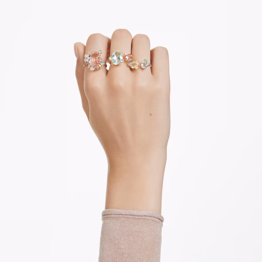Swarovski Komplet Prstenja Gema, Višebojna
