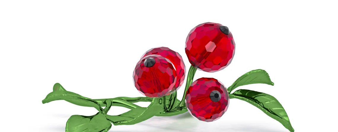 Swarovski kristalna figura Idyllia Crvene bobice
