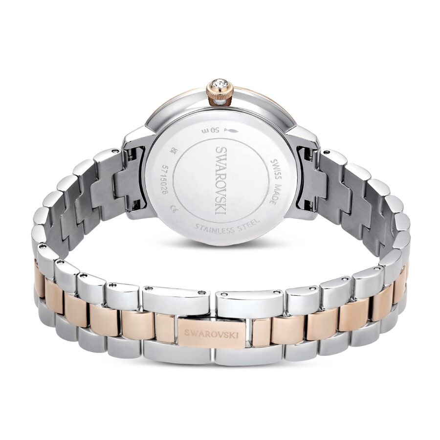 Swarovski Sat Matrix 3-link, Rosegold ton, Metal, Swiss