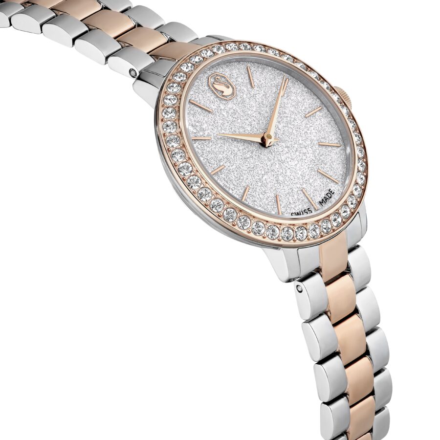 Swarovski Sat Matrix 3-link, Rosegold ton, Metal, Swiss