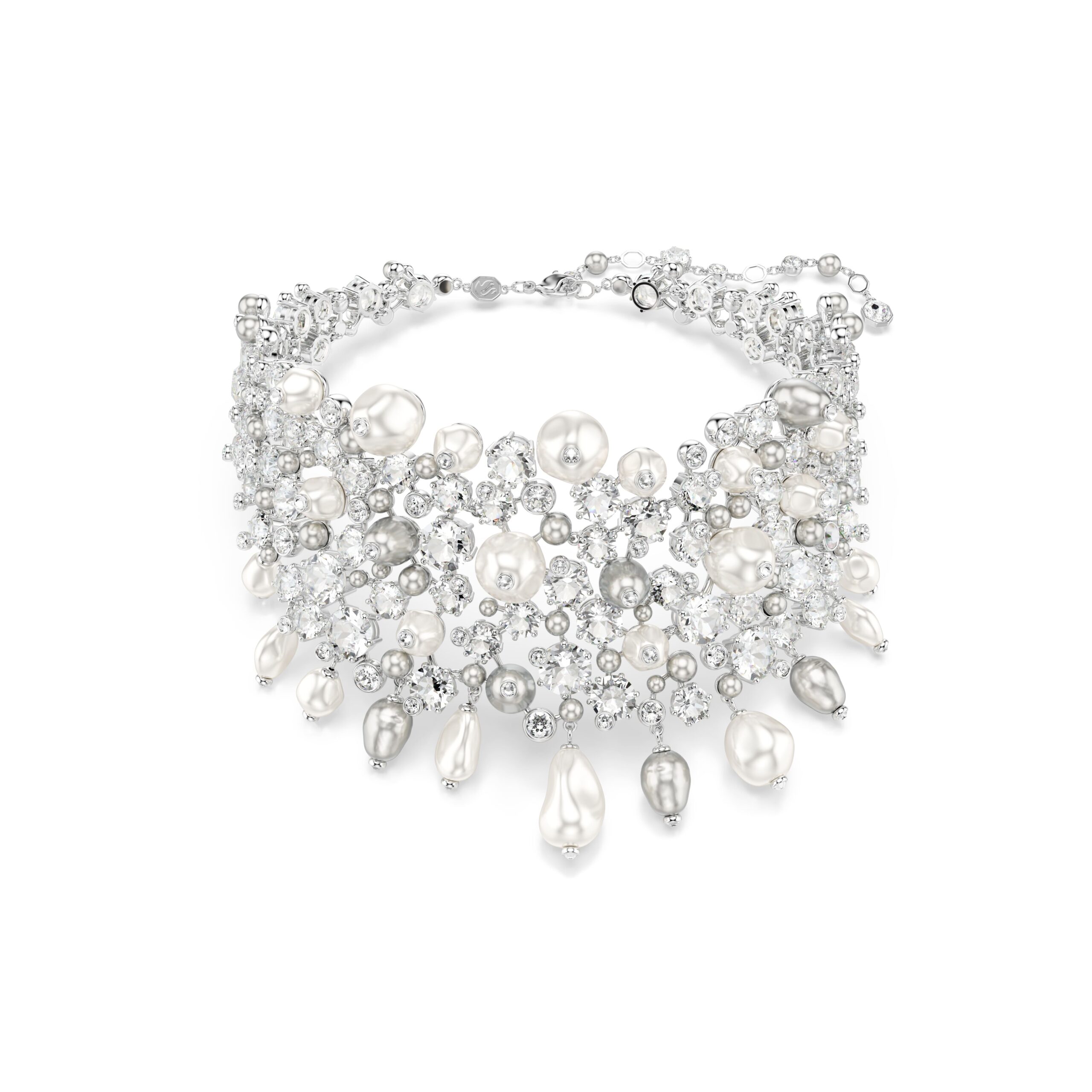 Swarovski ogrlica Constella Choker, Bijeli ton