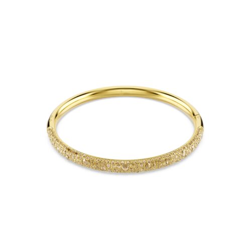 Swarovski narukvica Sublima Bangle, Zlatni ton, Bijela, Snow pav&eacute;