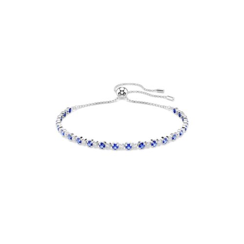 Swarovski narukvica Matrix Tennis, Bijeli ton, Plava, Mix