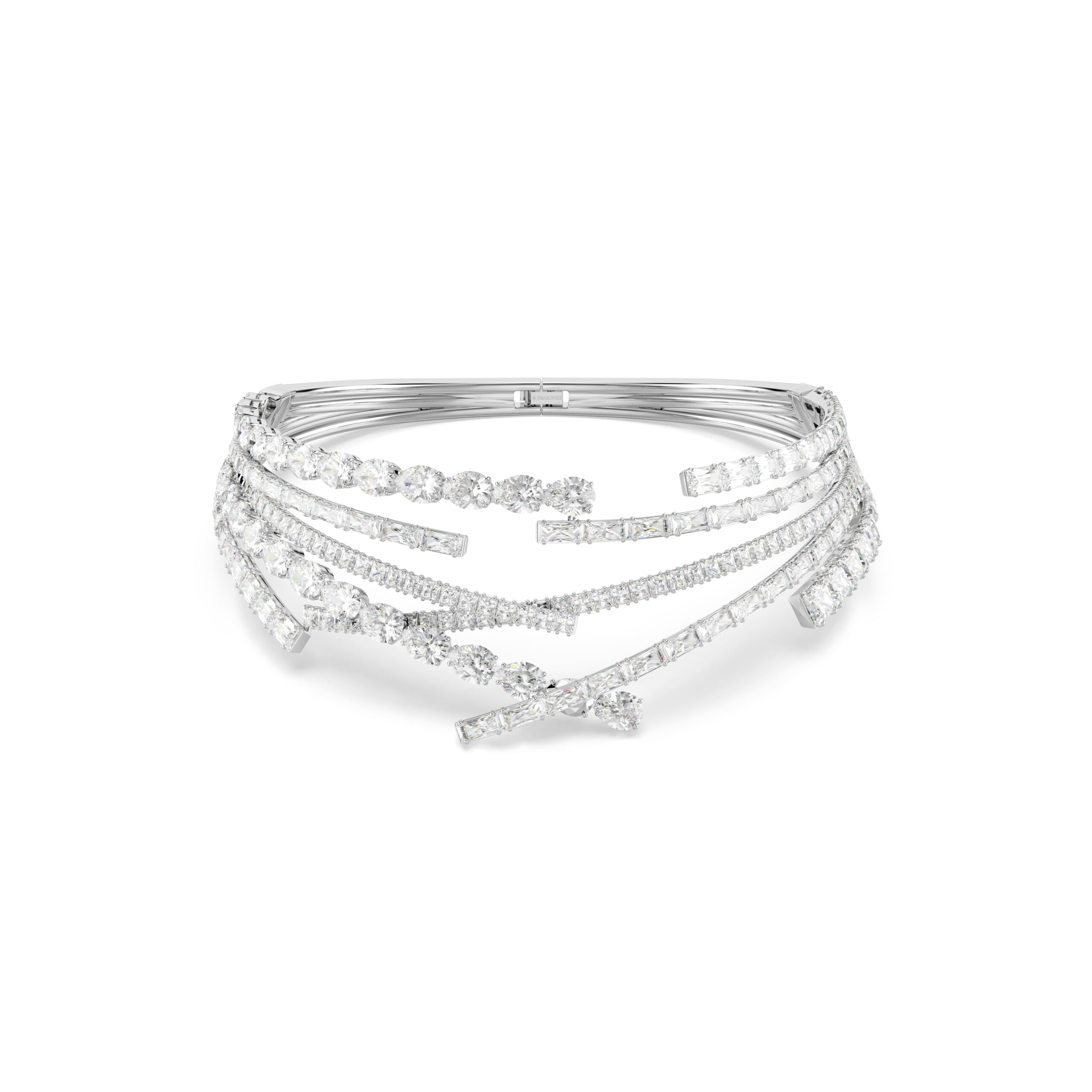 Swarovski ogrlica Matrix Choker, Bijeli ton, Mix